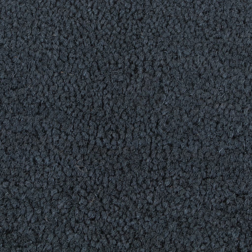 Otirač za vrata tamno siva poluokrugla 40x60 cm čupava kokosova vlakna