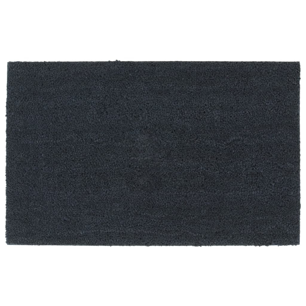 Otirači tamnosivi 50 x 80 cm čupavi od kokosovih vlakana