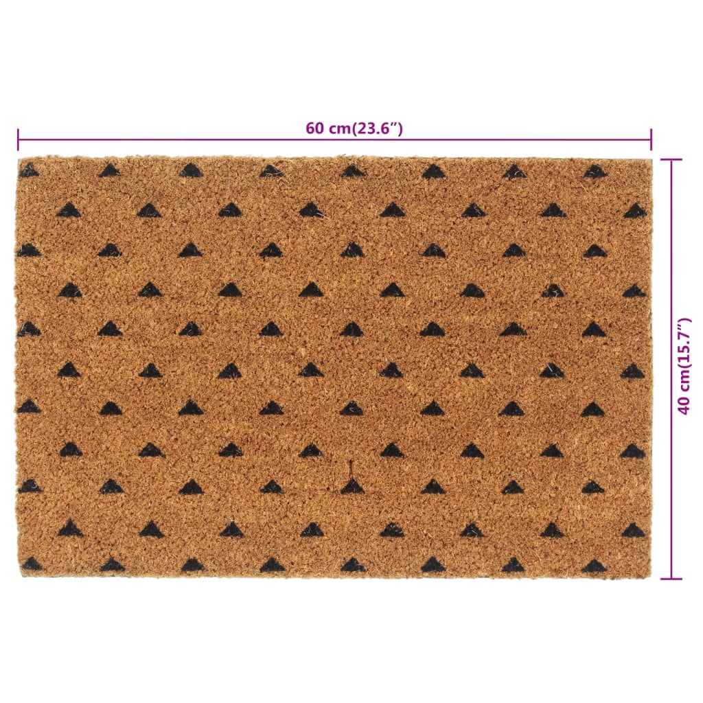 Otirač prirodni 40x60 cm čupavi od kokosovih vlakana