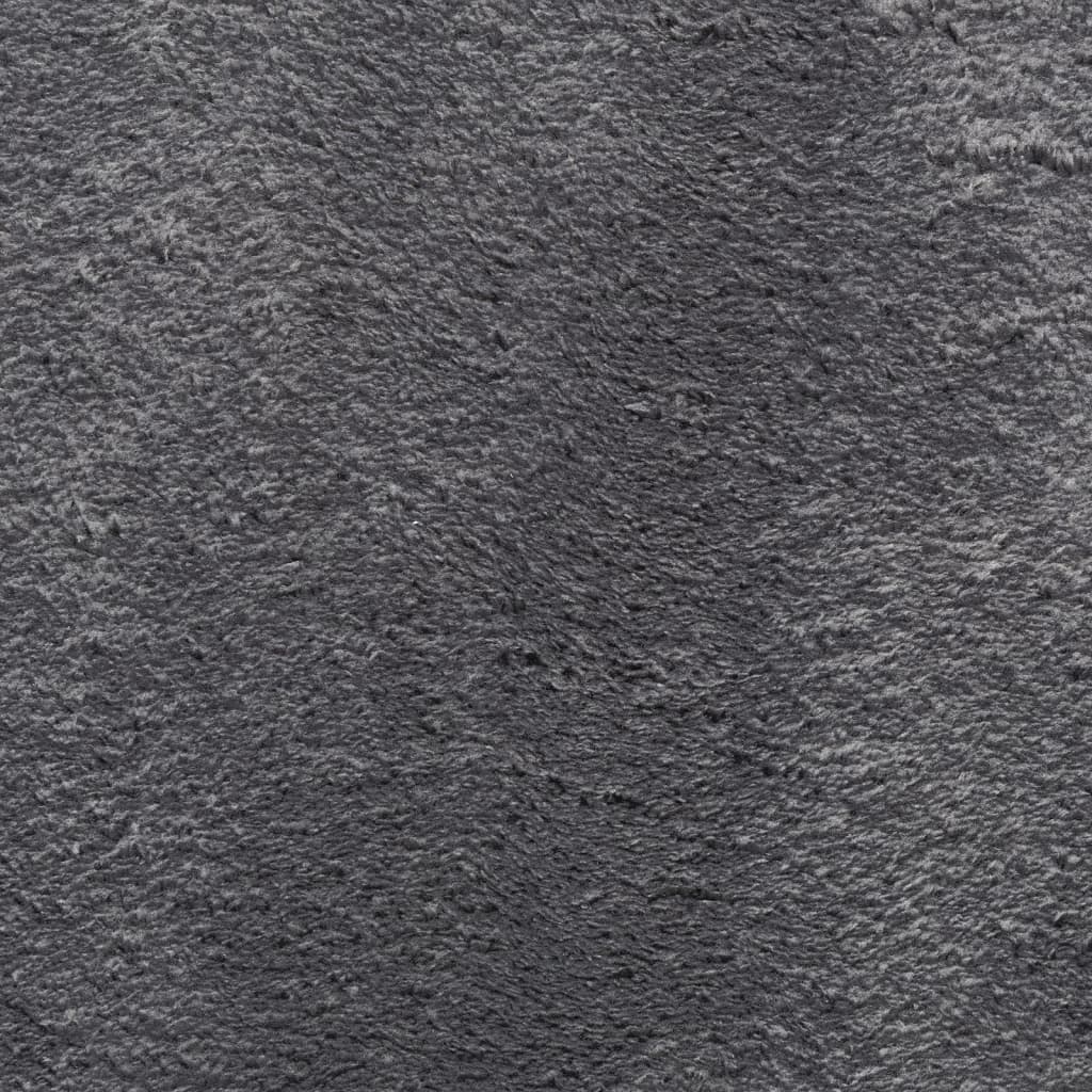 Tepih HUARTE kratkih vlakana meki i perivi antracit 100x200 cm