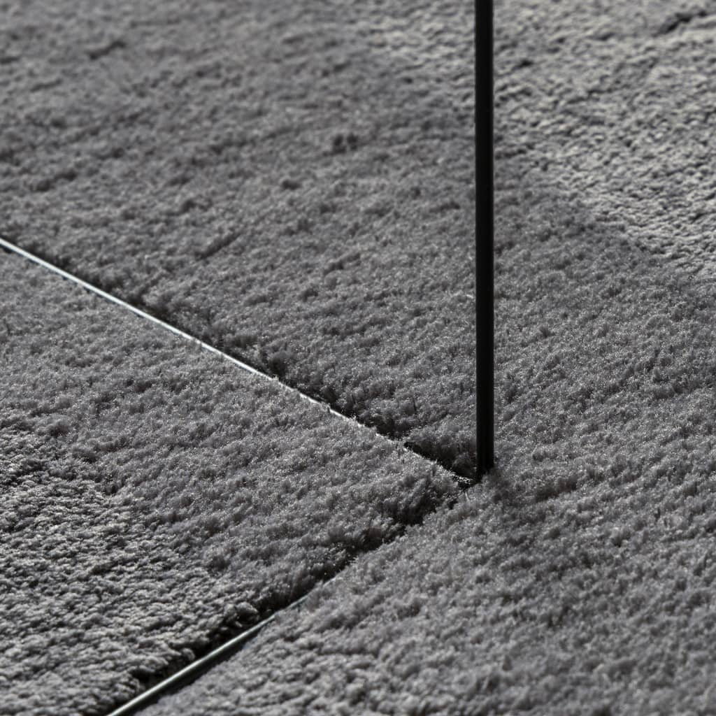 Tepih HUARTE kratkih vlakana meki i perivi antracit 240x340 cm