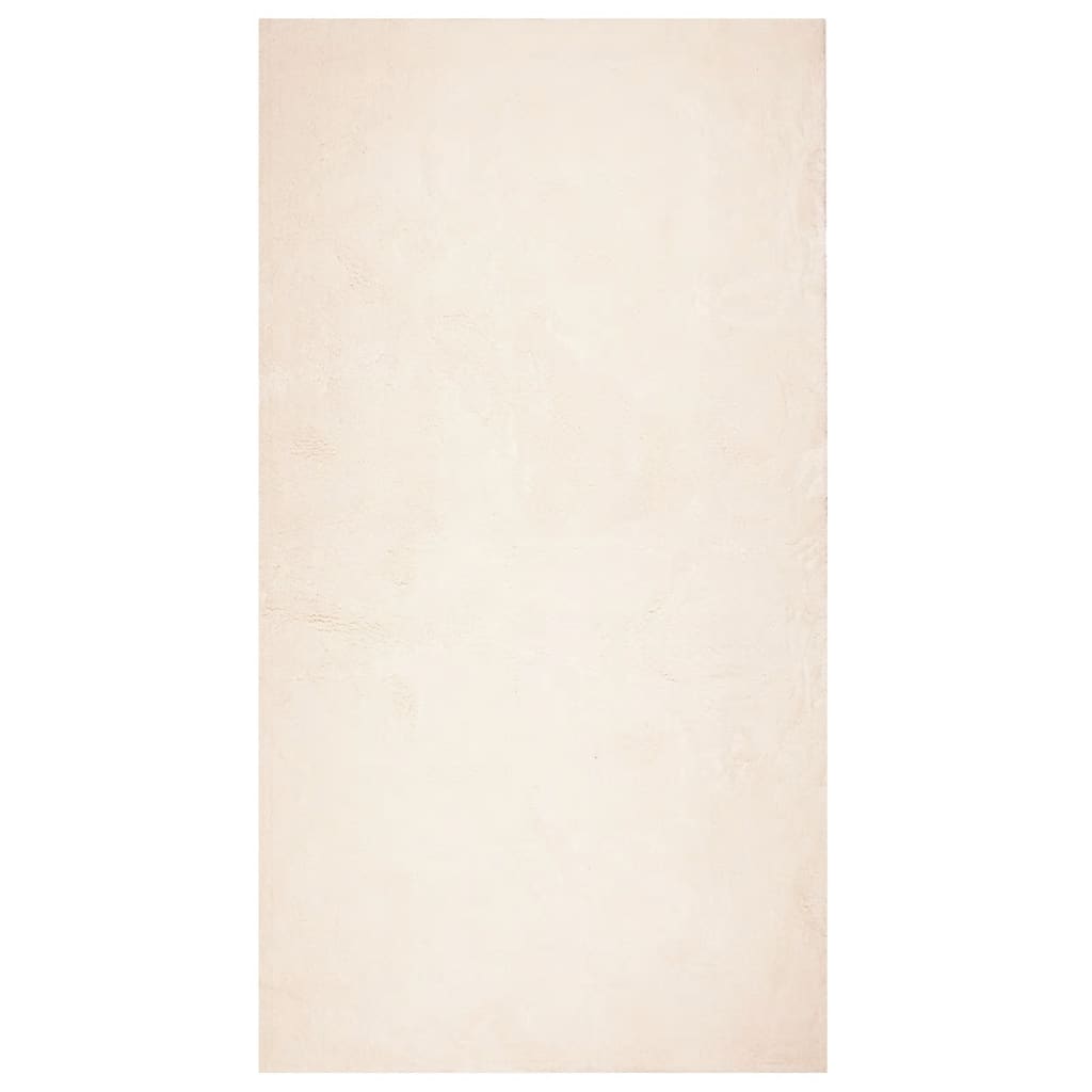 Tepih HUARTE kratkih vlakana mekani i perivi bež 80 x 150 cm
