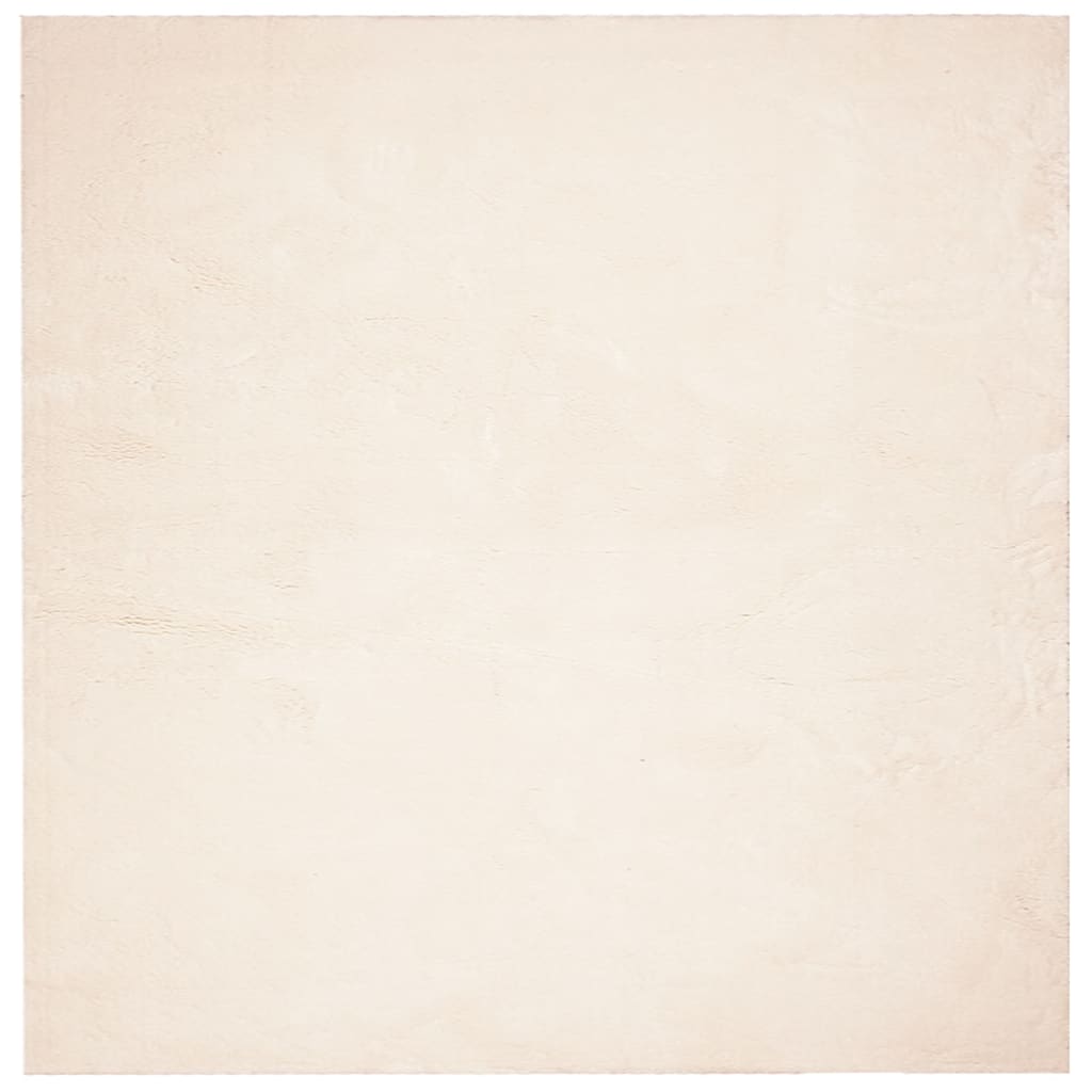 Tepih HUARTE kratkih vlakana mekani i perivi bež 160 x 160 cm