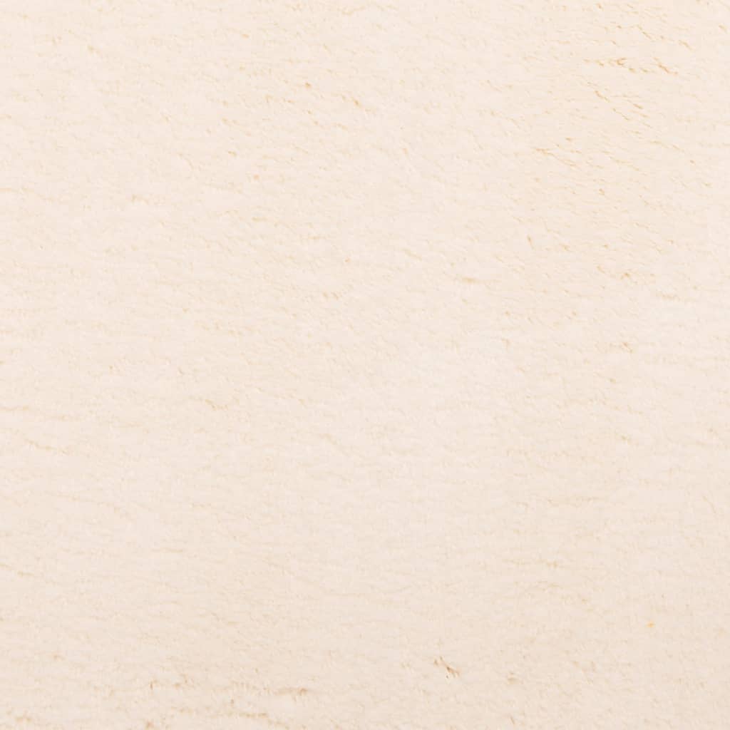 Tepih HUARTE kratkih vlakana mekani i perivi bež 200 x 200 cm