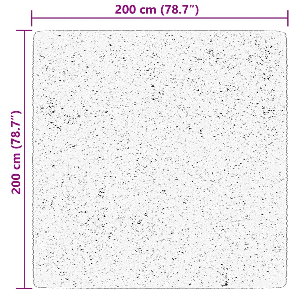 Tepih HUARTE kratkih vlakana mekani i perivi bež 200 x 200 cm