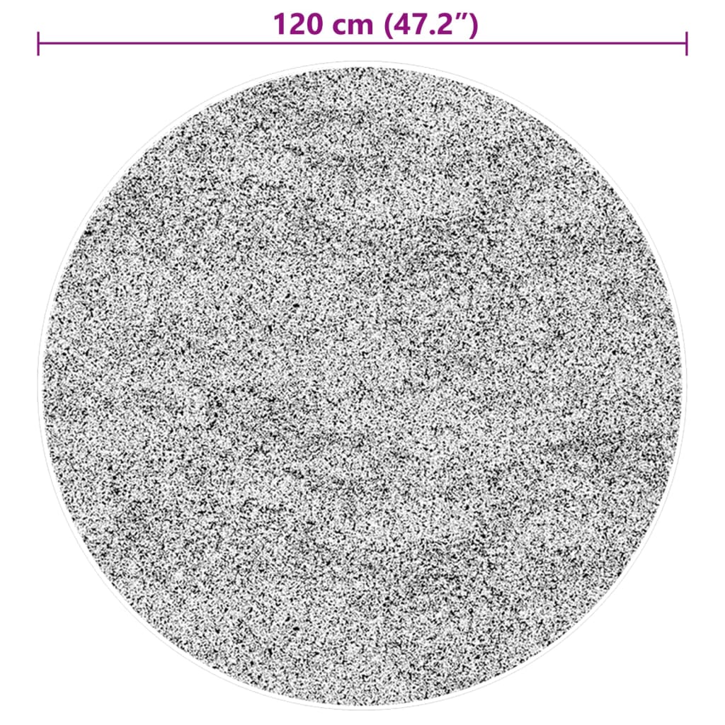 Tepih HUARTE kratkih vlakana mekani i perivi bež Ø 120 cm