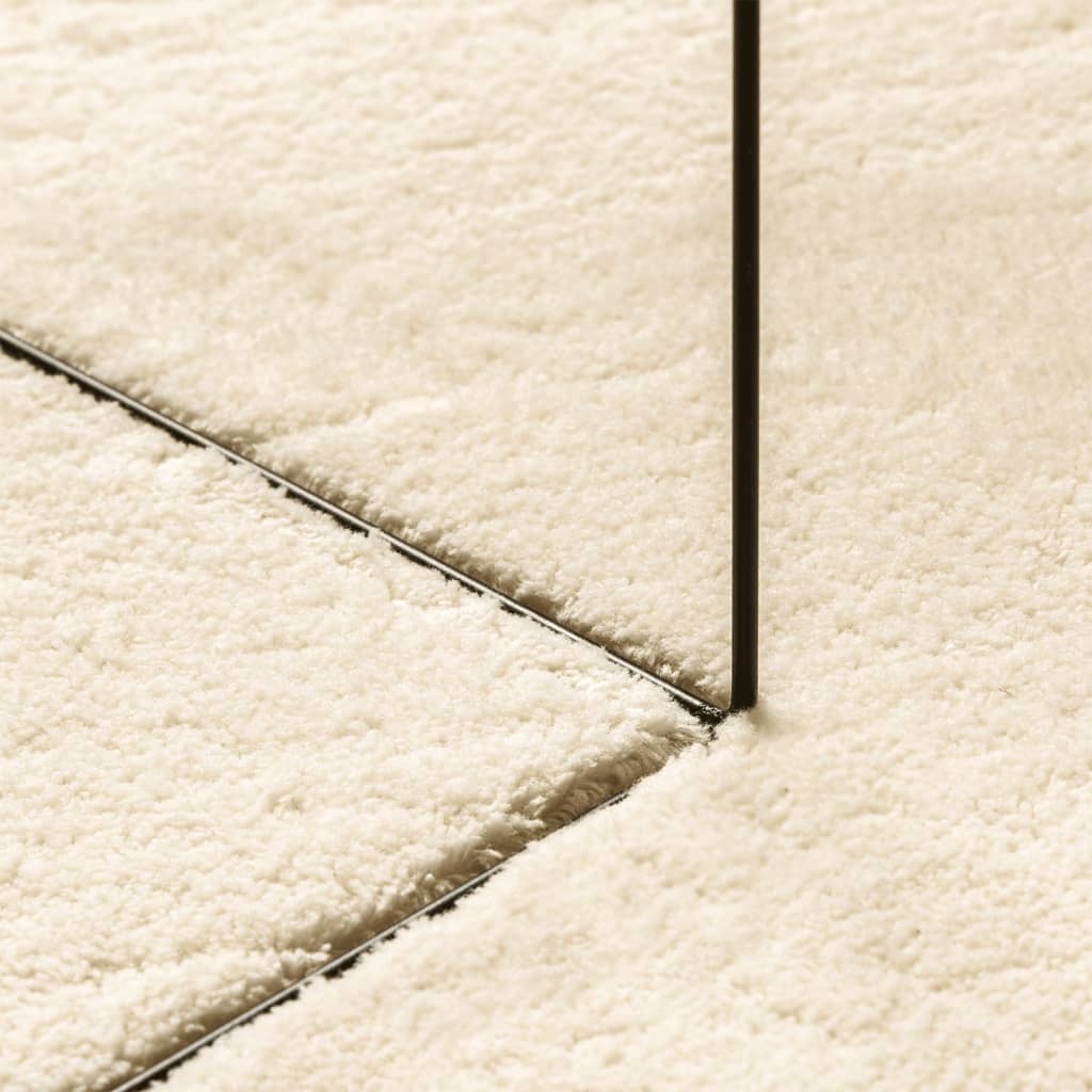 Tepih HUARTE kratkih vlakana mekani i perivi krem 100x200 cm