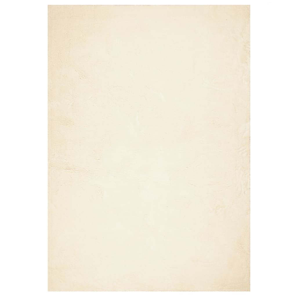 Tepih HUARTE kratkih vlakana mekani i perivi krem 120x170 cm