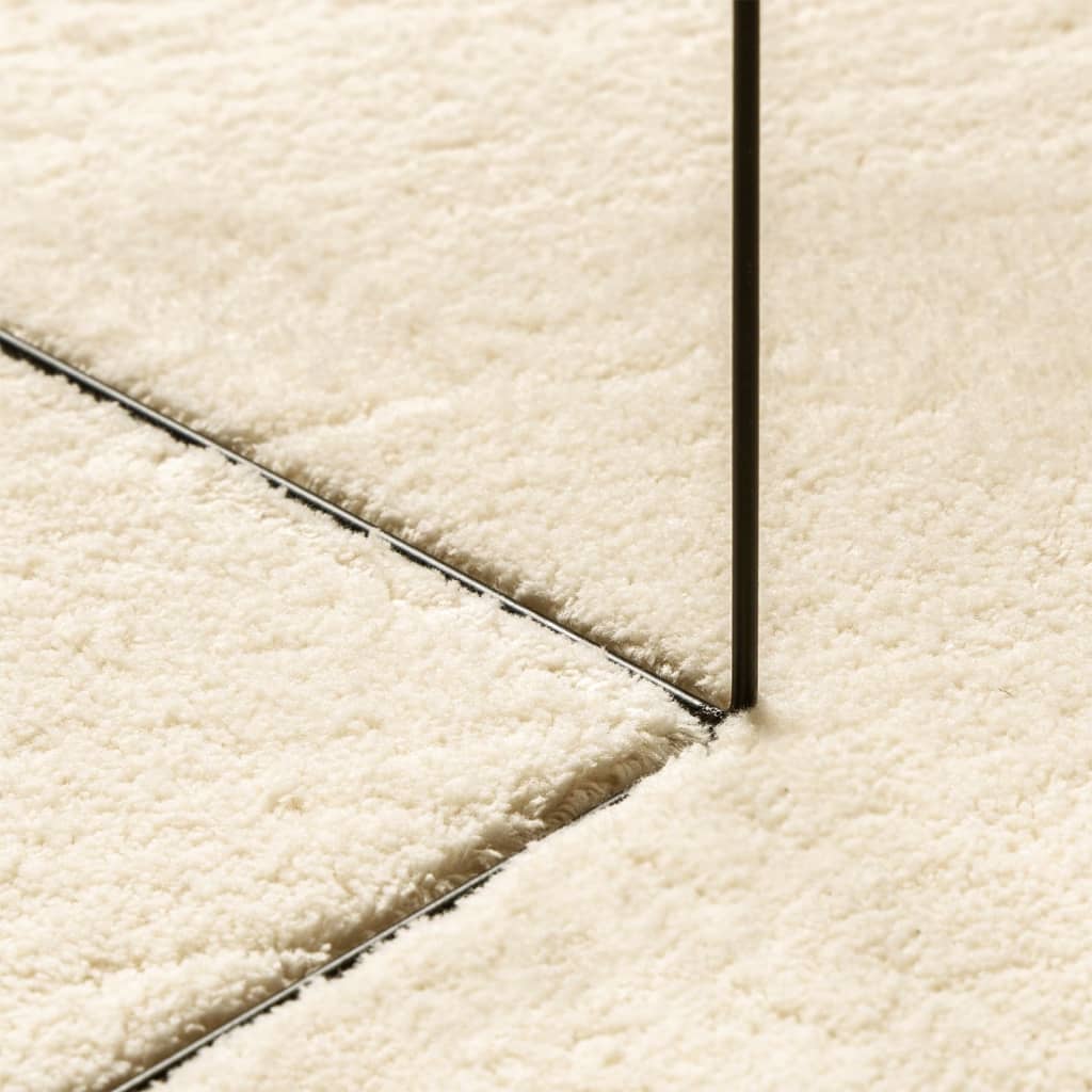 Tepih HUARTE kratkih vlakana mekani i perivi krem 200x200 cm
