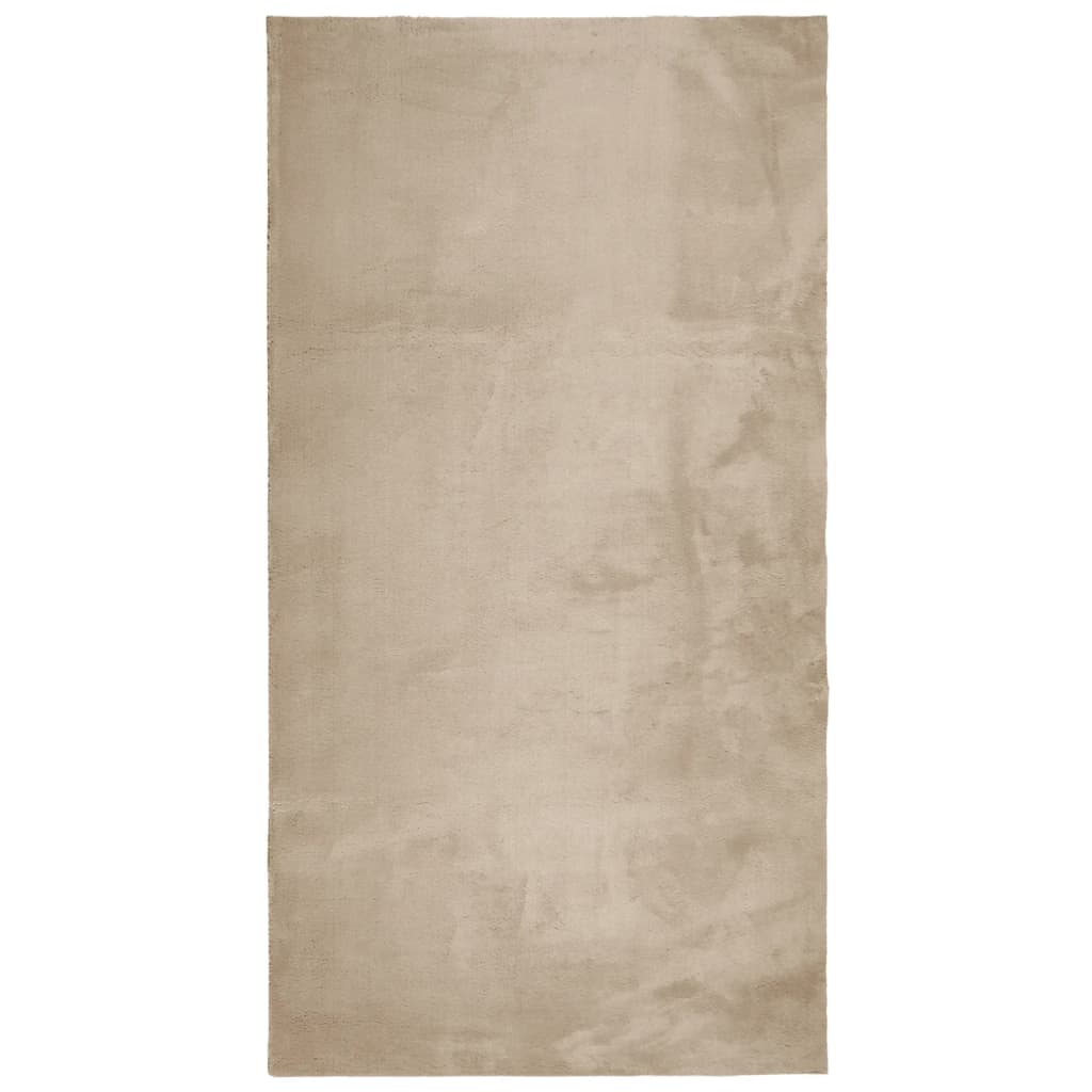 Tepih HUARTE kratka vlakna mek i periv boja pijeska 80x150 cm