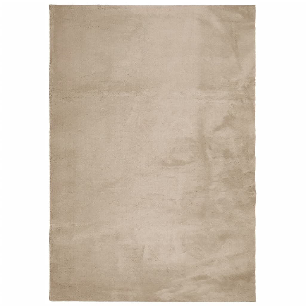 Tepih HUARTE kratka vlakna mek i periv boja pijeska 140x200 cm