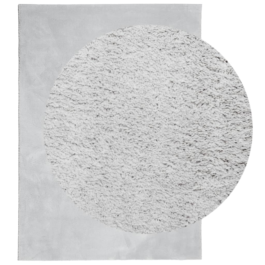 Tepih HUARTE kratkih vlakana mekani i perivi sivi 160x230 cm
