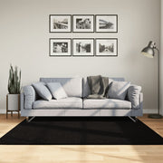 Tepih HUARTE kratkih vlakana mekani i perivi crni 160x160 cm