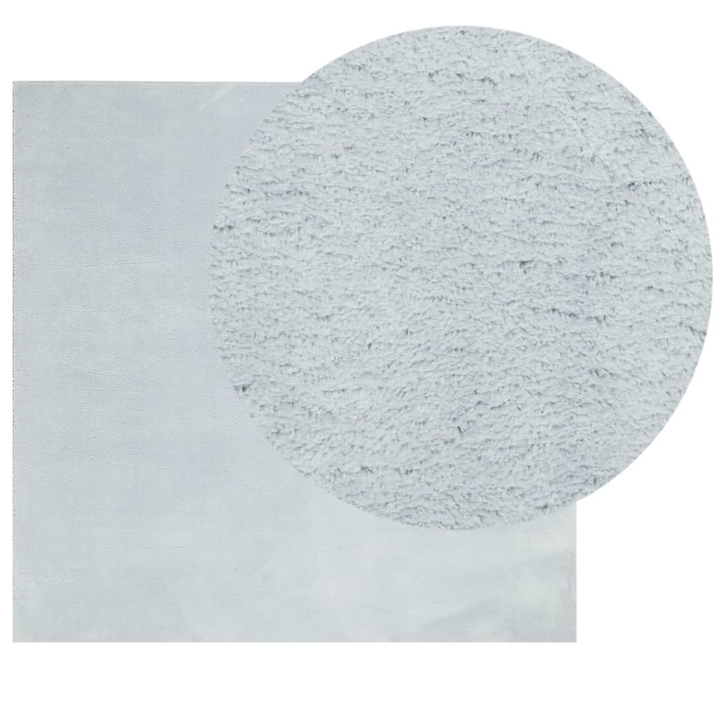 Tepih HUARTE kratkih vlakana mekani i perivi plavi 160x160 cm