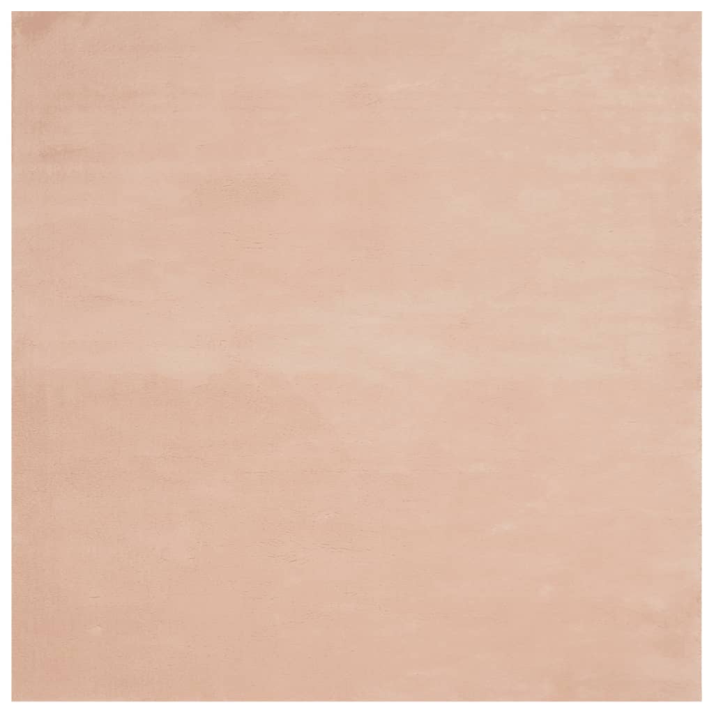 Tepih HUARTE kratkih vlakana mek i perivi ružičasti 200x200 cm
