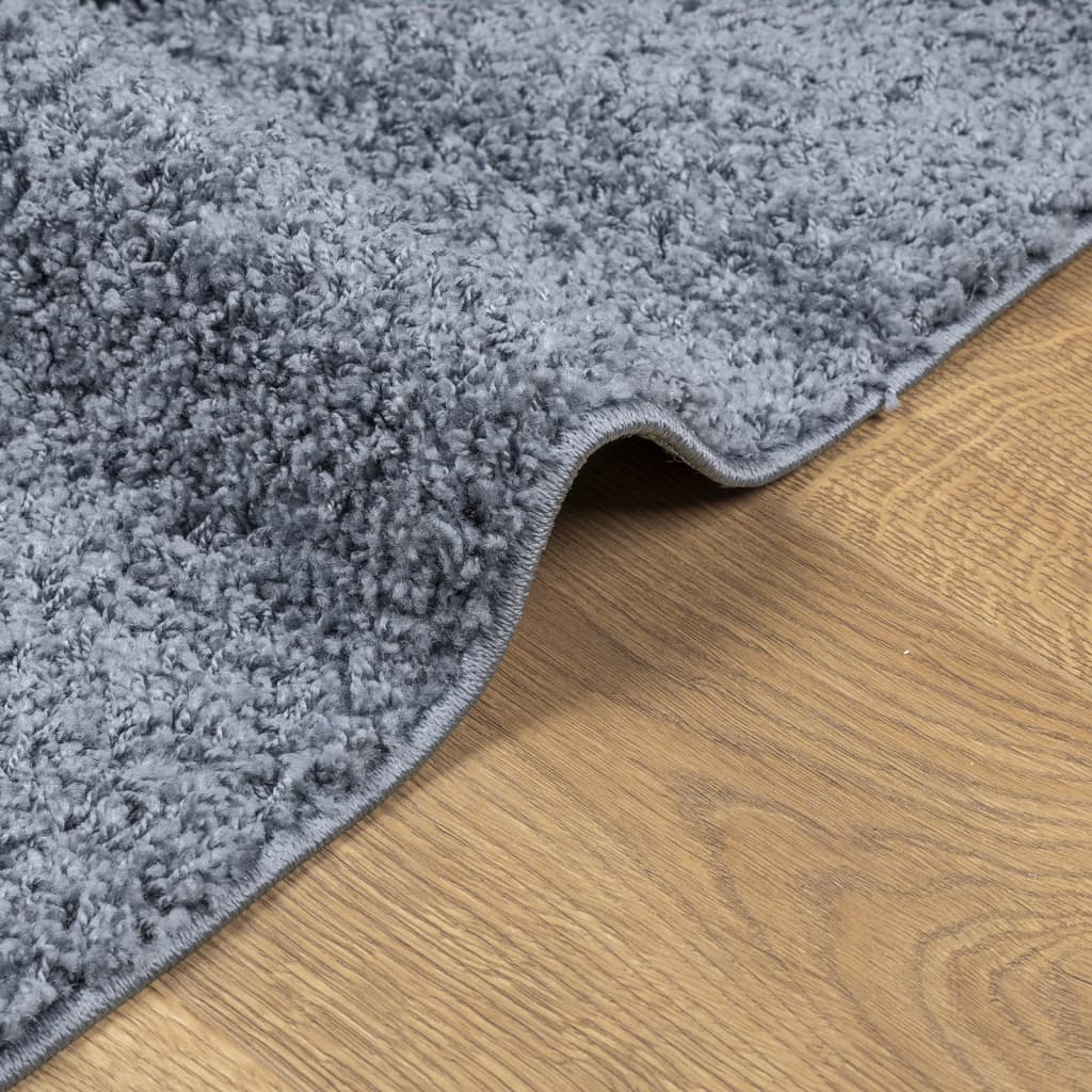 Čupavi tepih PAMPLONA visoka vlakna moderni plavi 200 x 280 cm