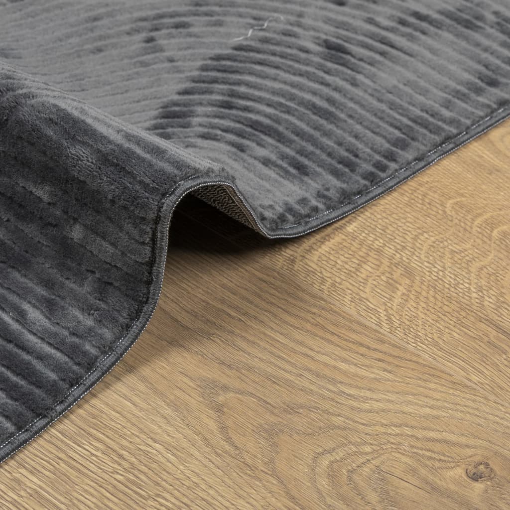 Tepih IZA kratka vlakna skandinavski izgled antracit 100x200 cm