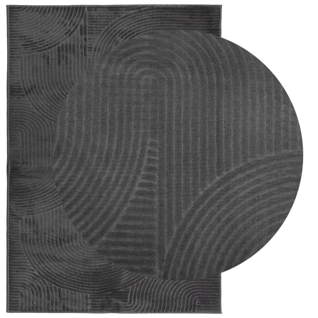 Tepih IZA kratka vlakna skandinavski izgled antracit 160x230 cm