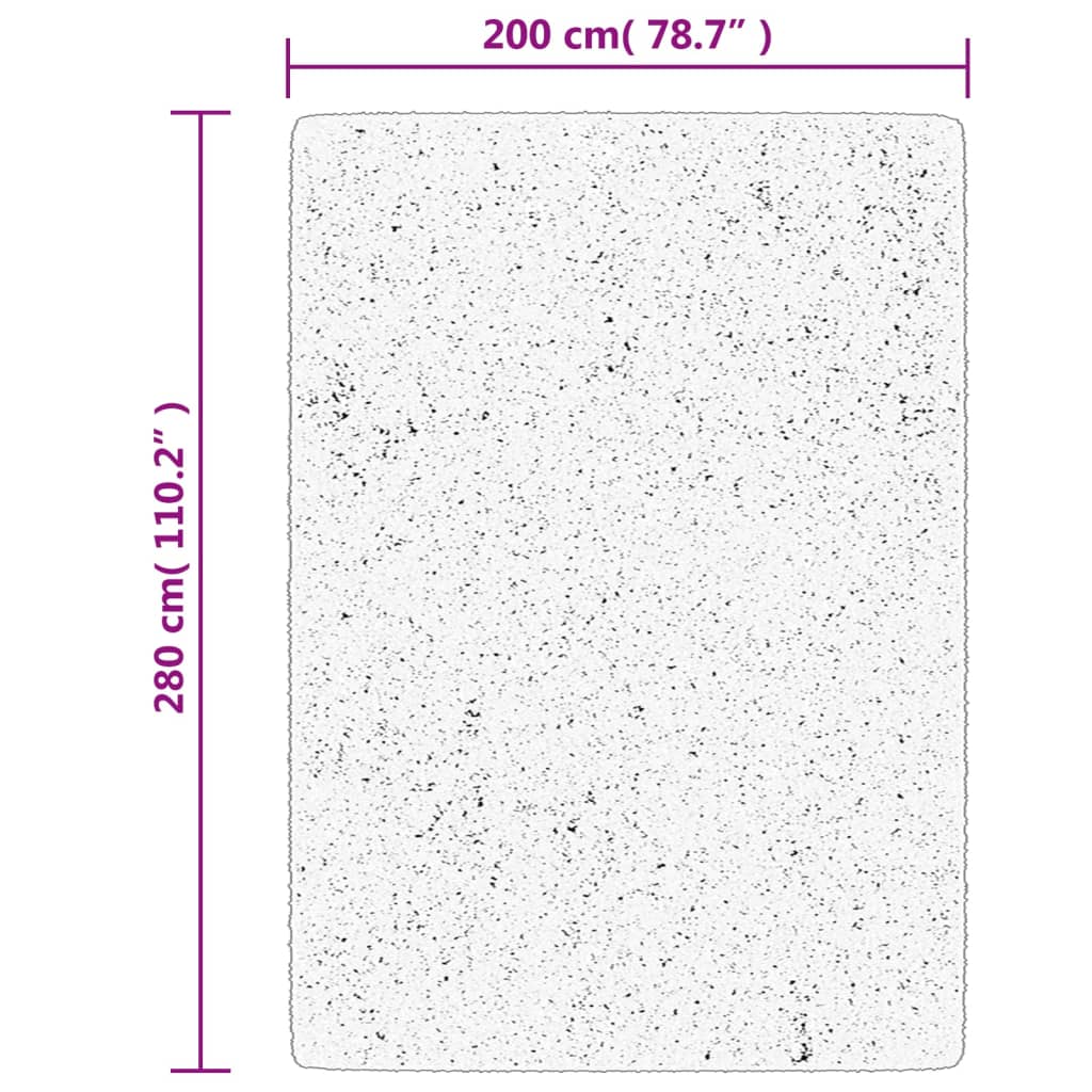 Tepih IZA kratka vlakna skandinavski izgled antracit 200x280 cm