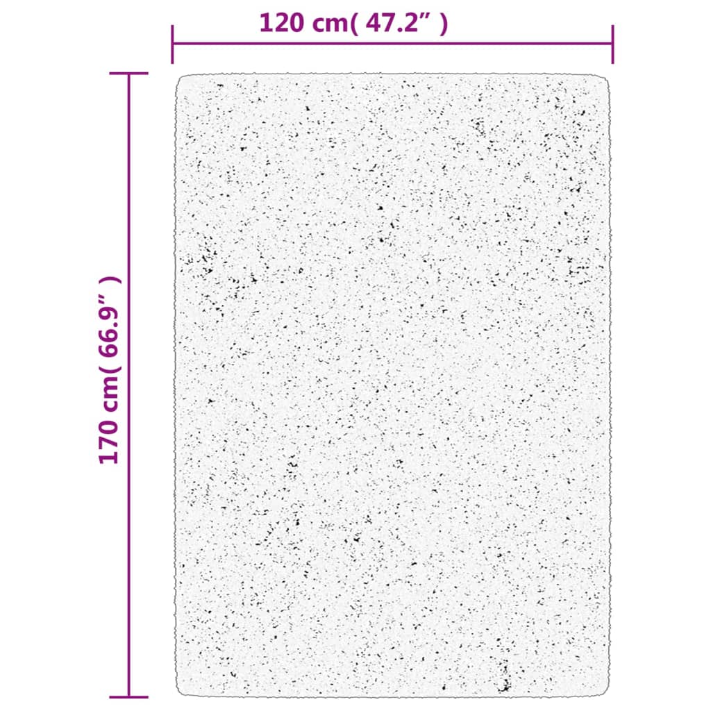 Tepih IZA kratka vlakna skandinavski izgled krem 120x170 cm