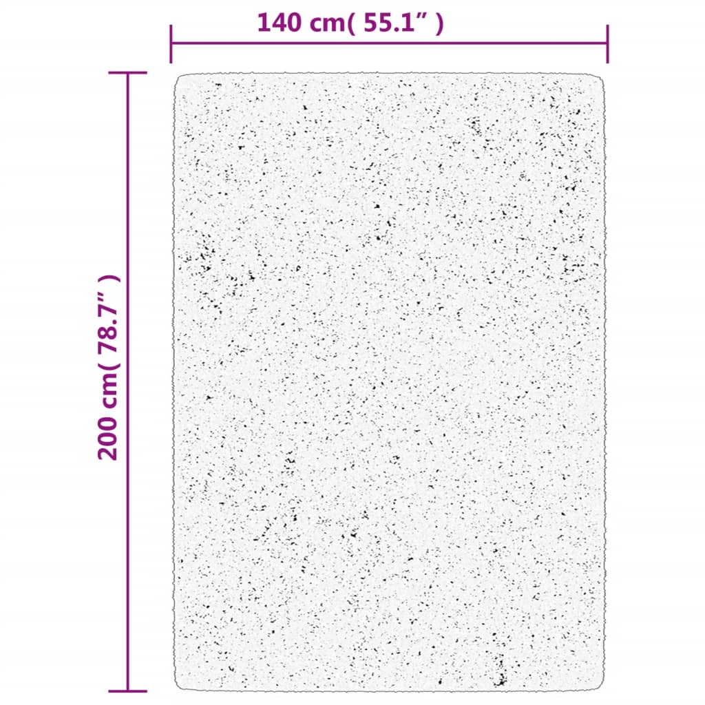 Tepih IZA kratka vlakna skandinavski izgled krem 140x200 cm