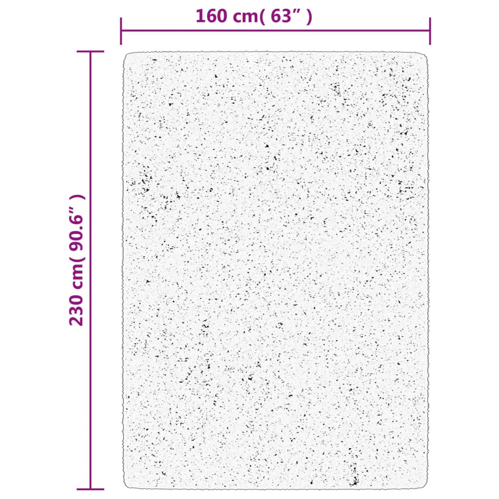 Tepih OVIEDO kratkih vlakana antracit 160 x 230 cm