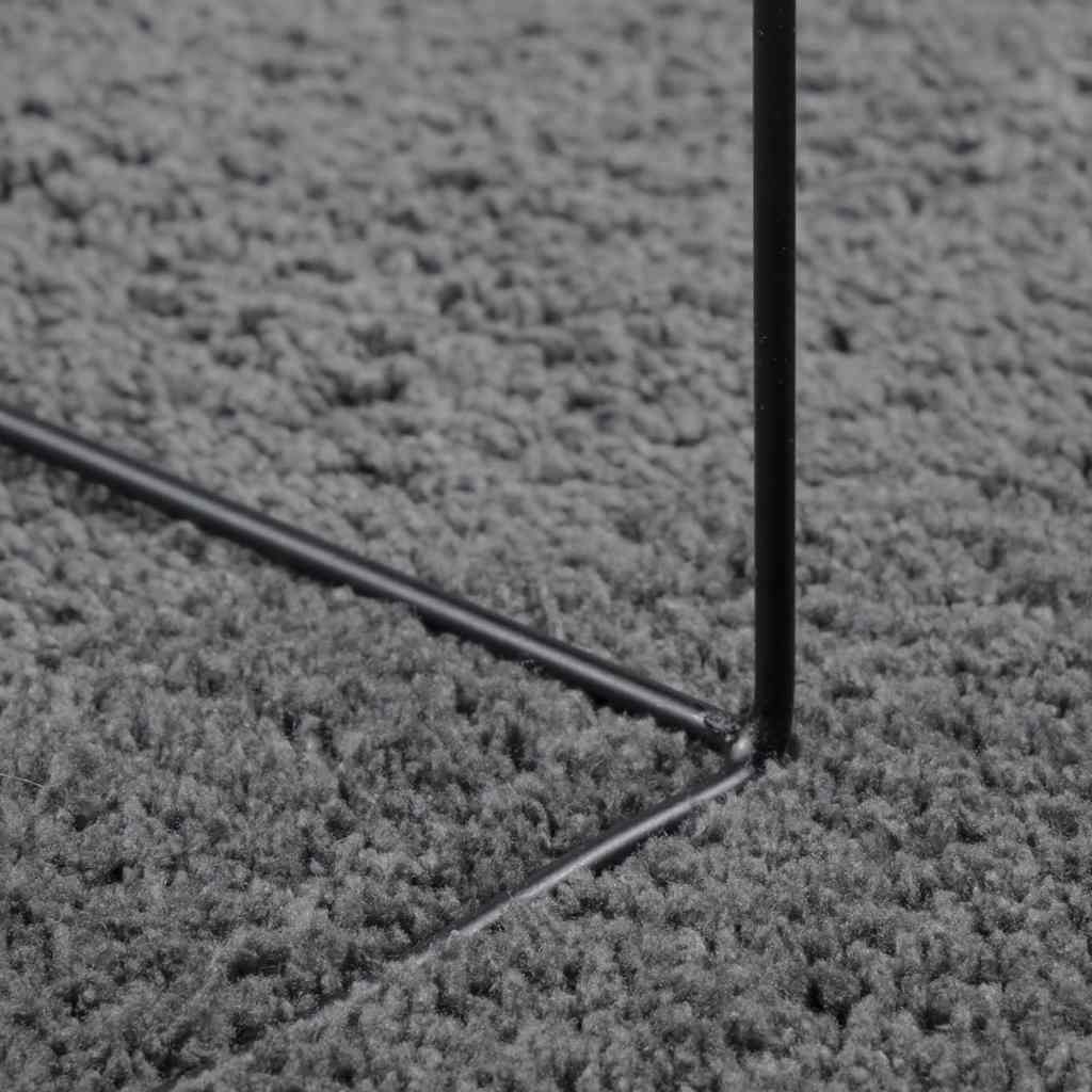 Tepih OVIEDO kratkih vlakana antracit Ø 200 cm