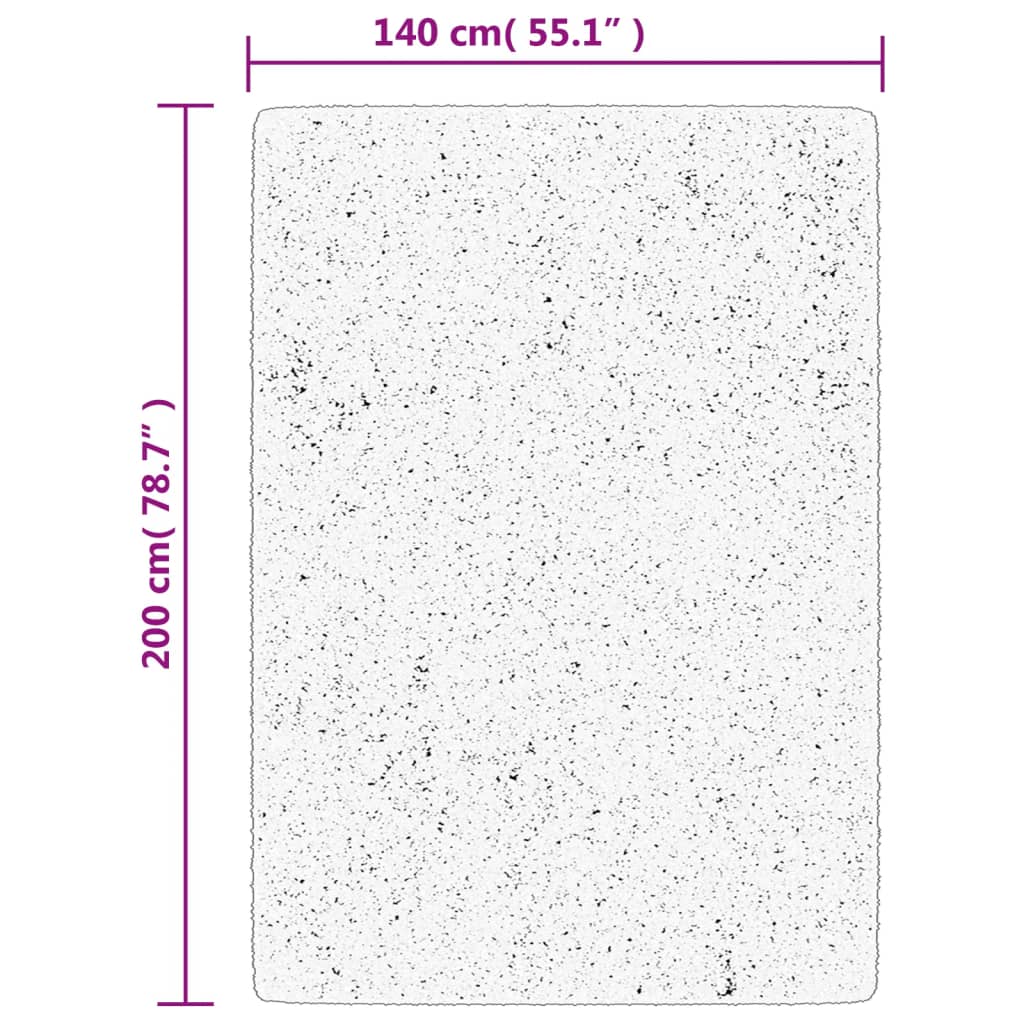 Tepih OVIEDO kratkih vlakana krem 140 x 200 cm