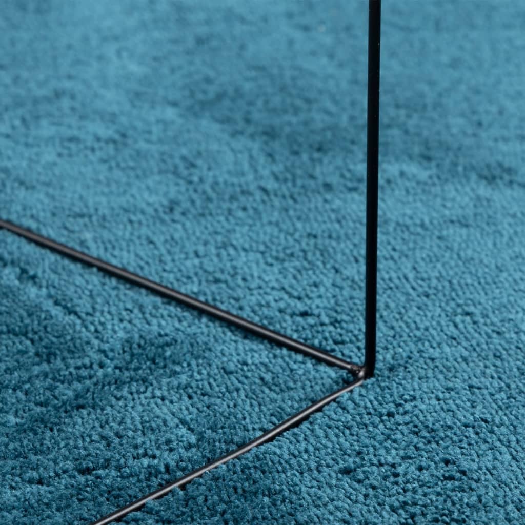 Tepih OVIEDO kratkih vlakana tirkizni Ø 120 cm