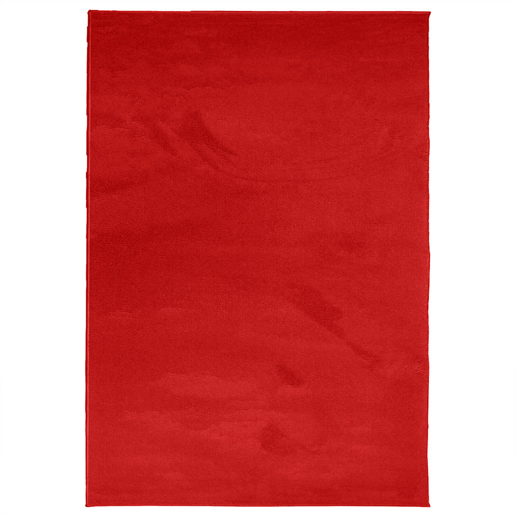 Tepih OVIEDO kratkih vlakana crveni 160 x 230 cm