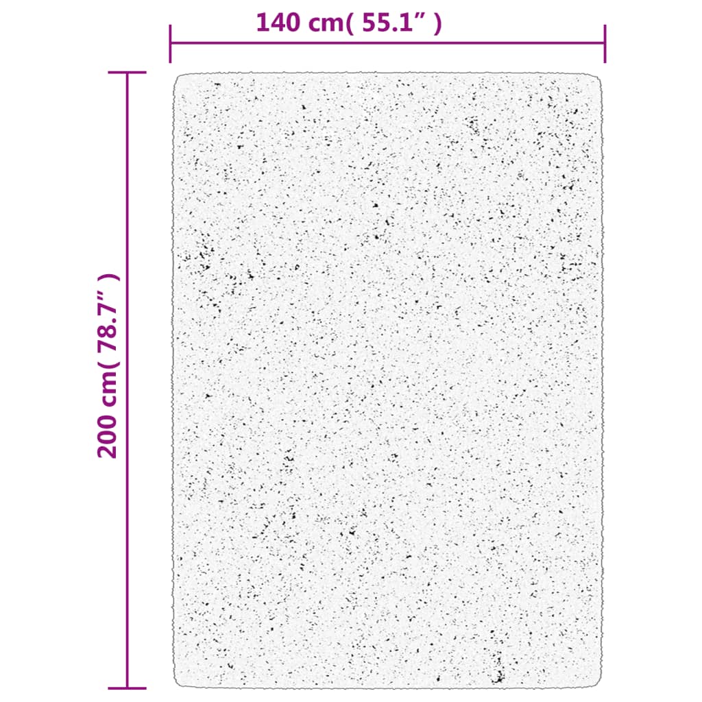 Tepih ISTAN visokih vlakana sjajni izgled antracit 140 x 200 cm