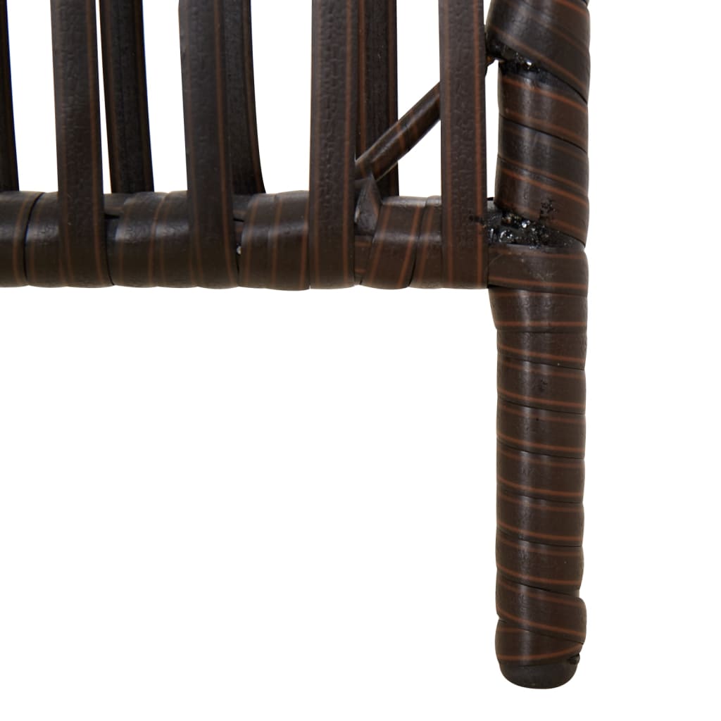 Sobna pregrada sa 3 panela smeđa od poliratana