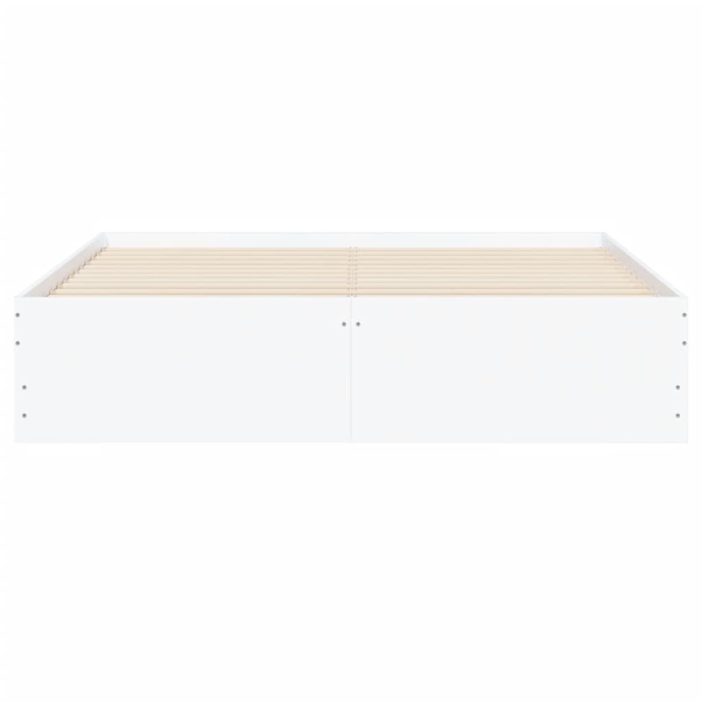 Okvir kreveta s ladicama bez madraca bijeli 140x200 cm