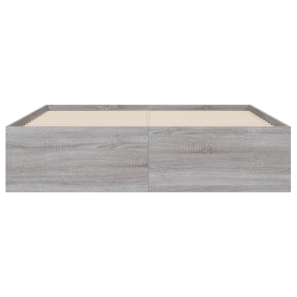Okvir za krevet s ladicama boja hrasta 120x200 cm drveni