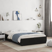Okvir za krevet s ladicama crni 120x190 cm konstruirano drvo