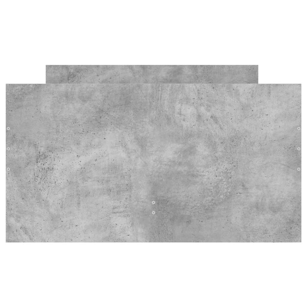 Okvir kreveta s ladicama siva boja betona 90x190 cm