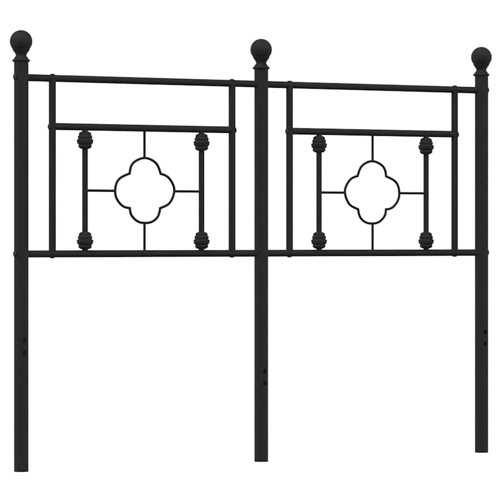 Metalno zamjensko uzglavlje crno 120 cm