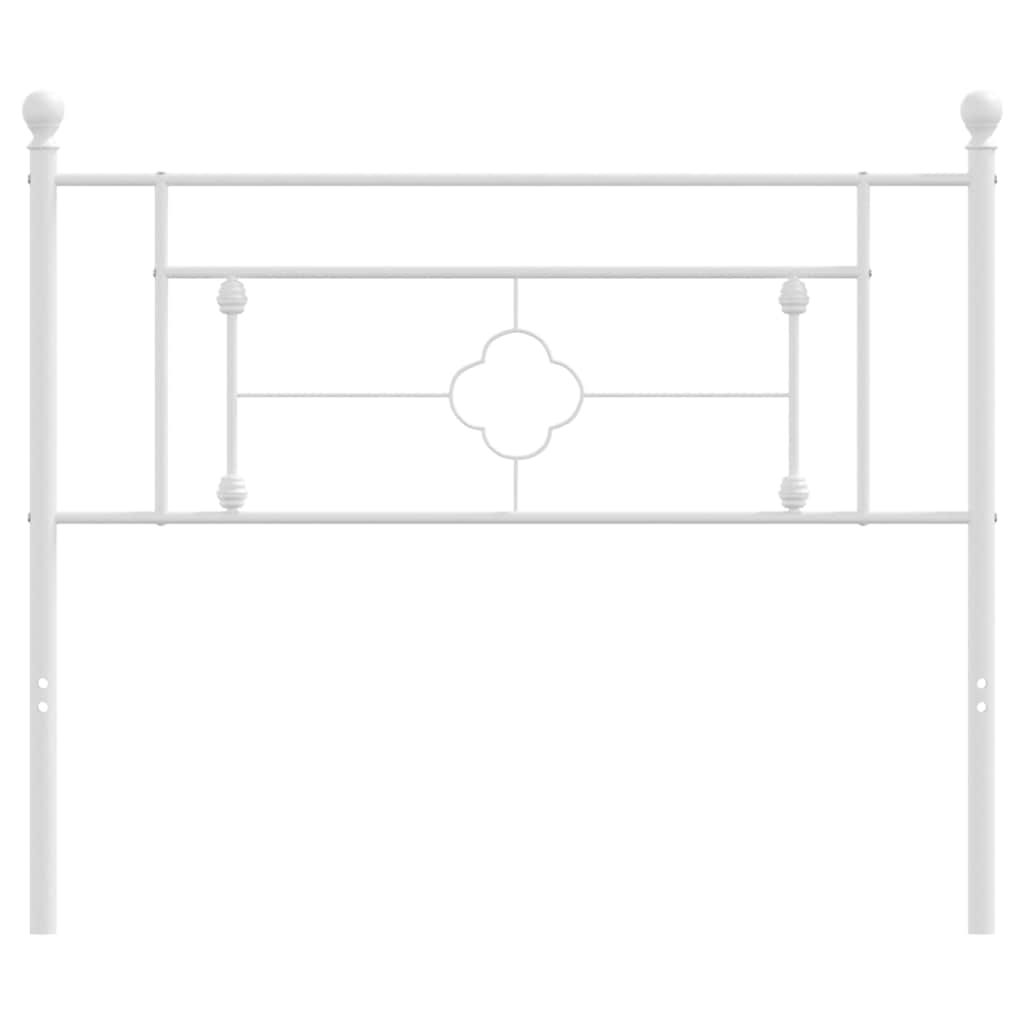 Metalno zamjensko uzglavlje bijelo 107 cm
