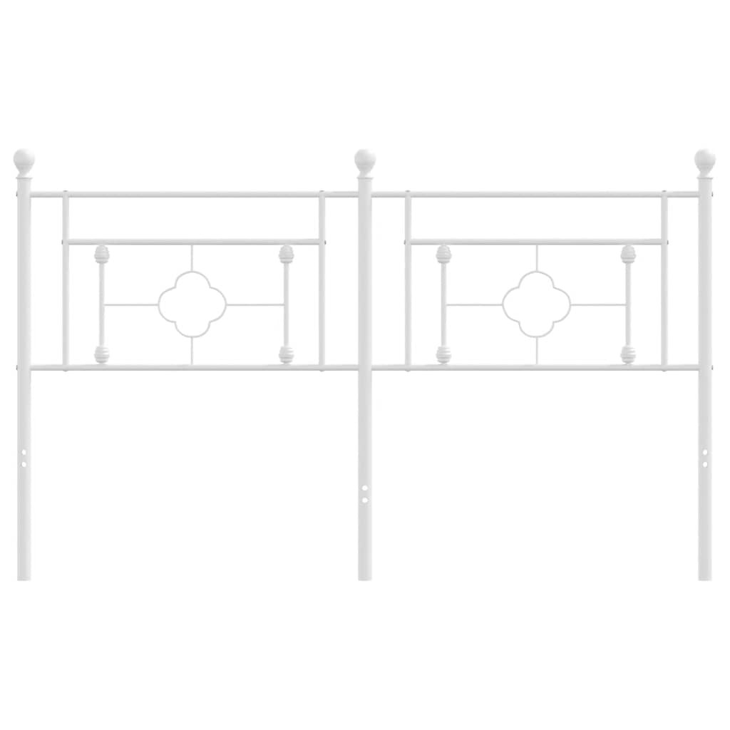 Metalno zamjensko uzglavlje bijelo 160 cm