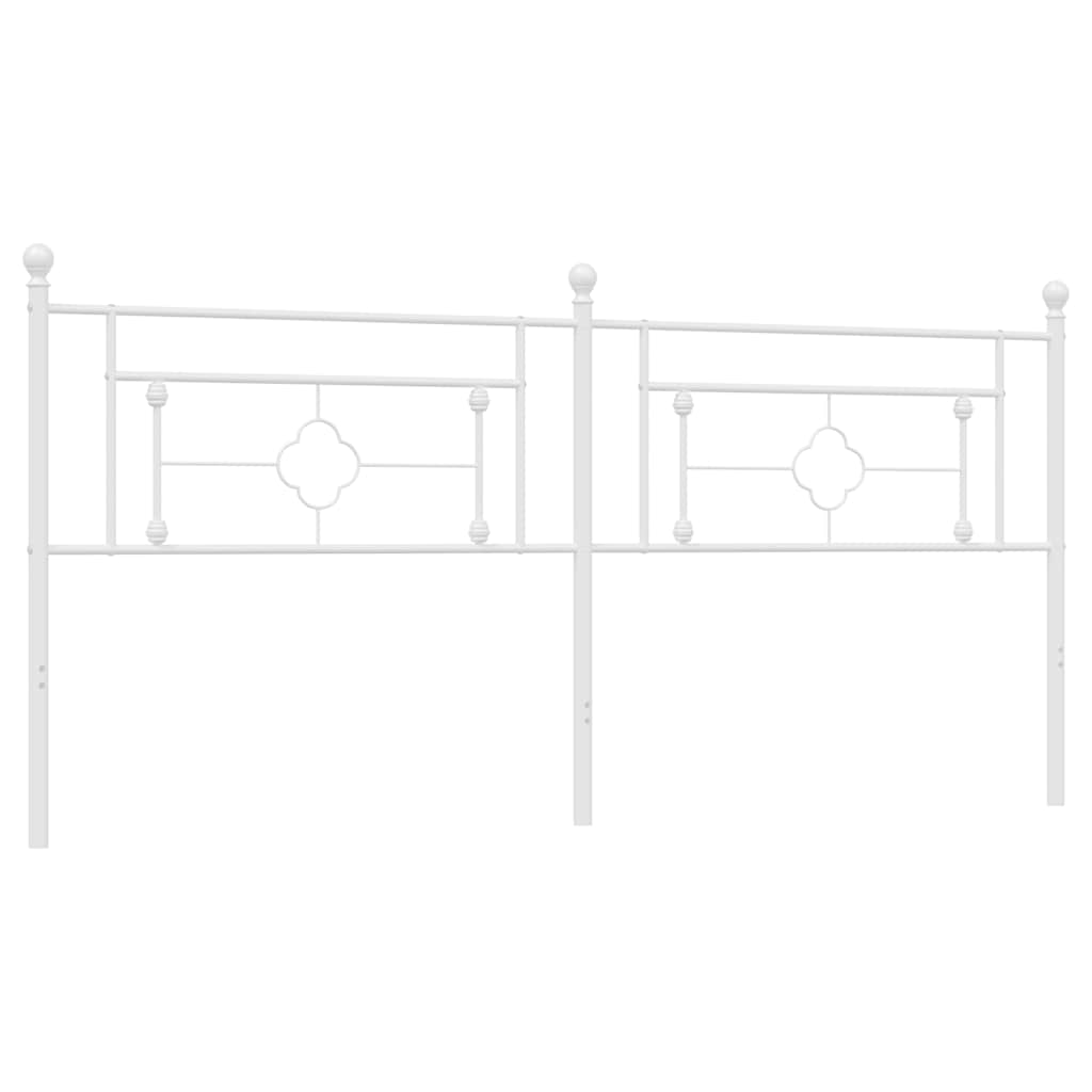 Metalno zamjensko uzglavlje bijelo 200 cm