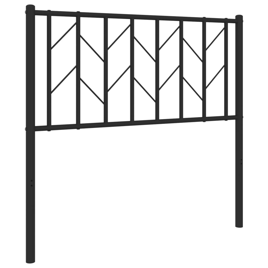 Metalno zamjensko uzglavlje crno 90 cm