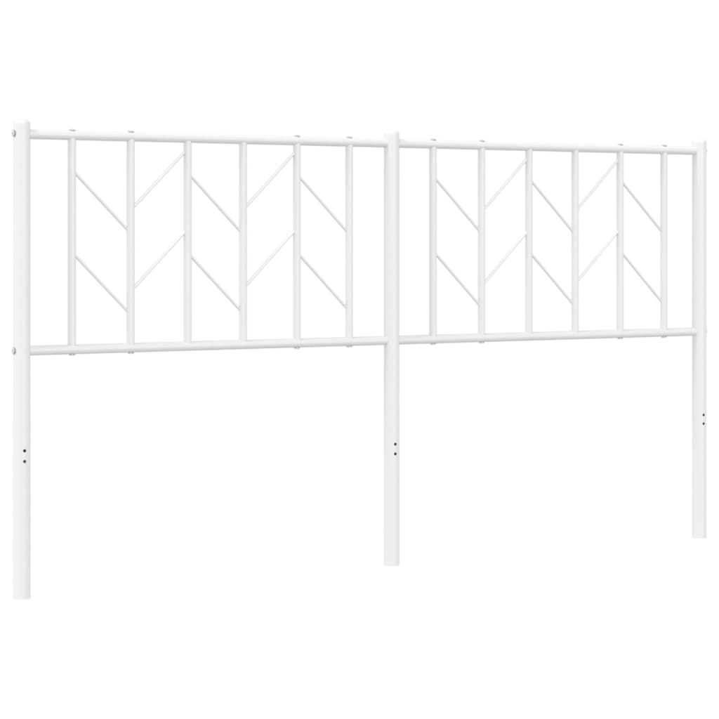 Metalno zamjensko uzglavlje bijelo 160 cm