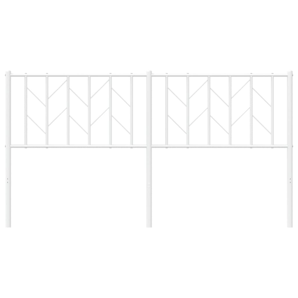 Metalno zamjensko uzglavlje bijelo 160 cm