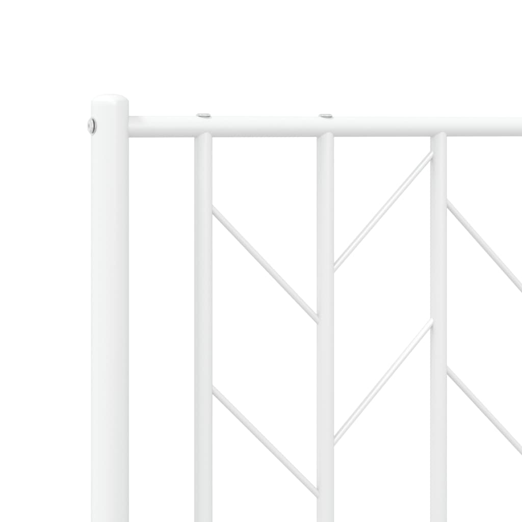 Metalno zamjensko uzglavlje bijelo 180 cm