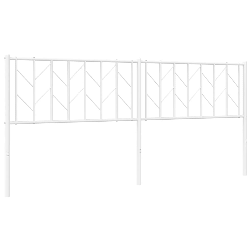 Metalno zamjensko uzglavlje bijelo 193 cm