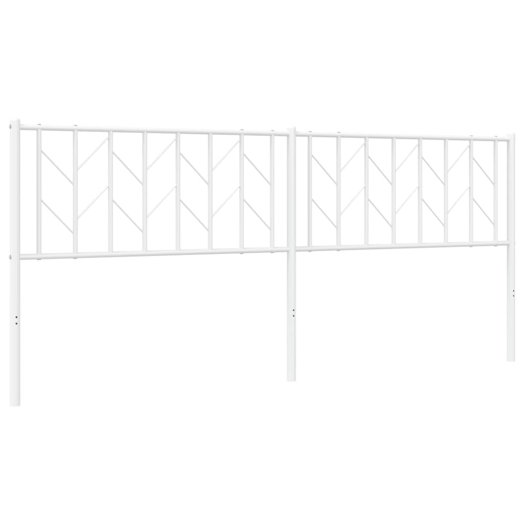 Metalno zamjensko uzglavlje bijelo 200 cm