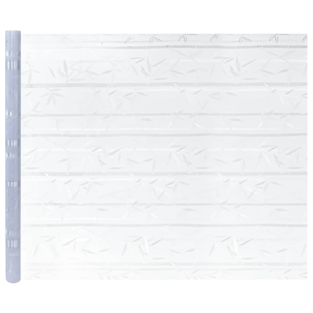 Prozorske folije 2 kom matirane s uzorkom bambusa PVC