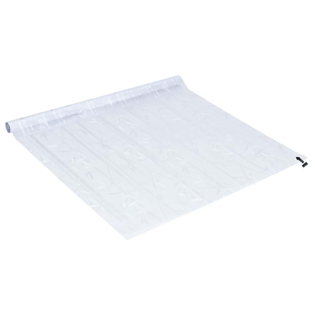Prozorske folije 2 kom matirane s uzorkom bambusa PVC
