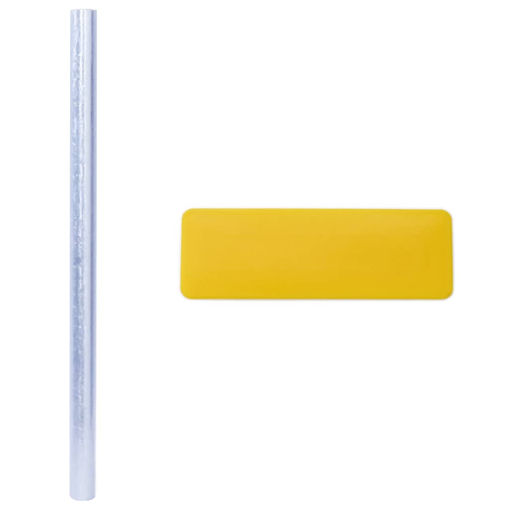 Prozorske folije 3 kom matirane 3D s uzorkom duge PVC