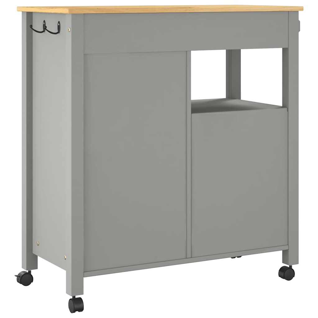 Kuhinjska kolica MONZA 84 x 40 x 88,5 cm od masivne borovine